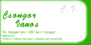 csongor vamos business card